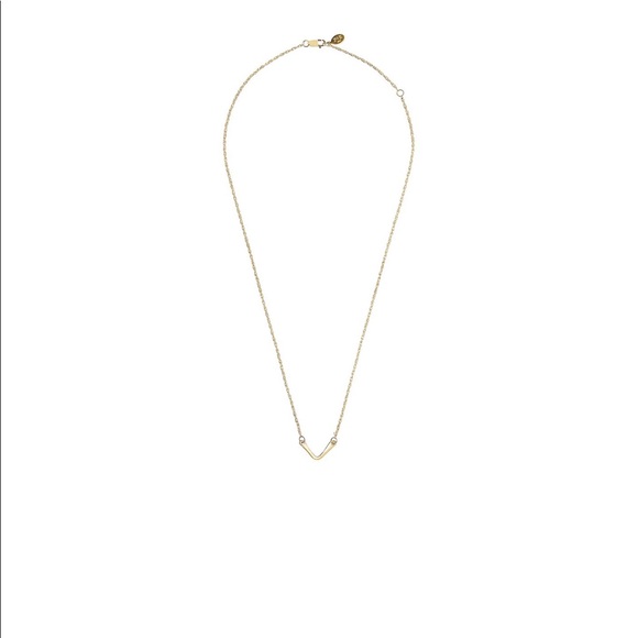 LAYERING PHYLLIS + ROSIE MINI V BAR NECKLACE - Picture 2 of 2